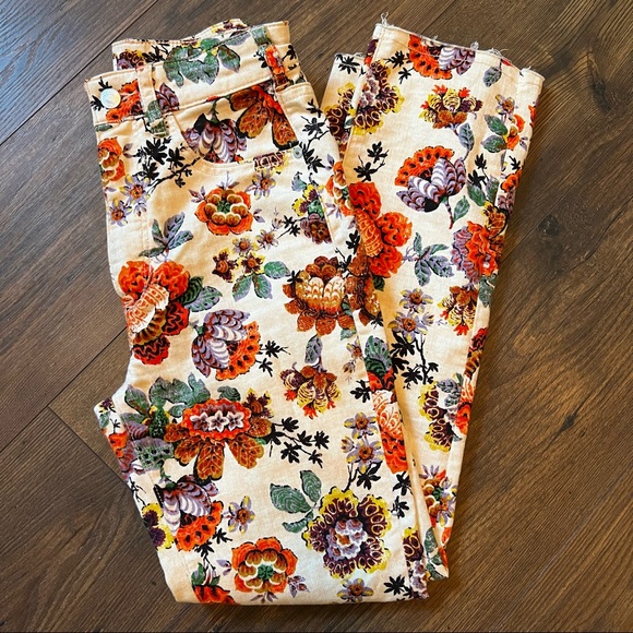 Anthropology, Pilcro The Cigarette Slim Straight Jeans Floral - Picture 5 of 16